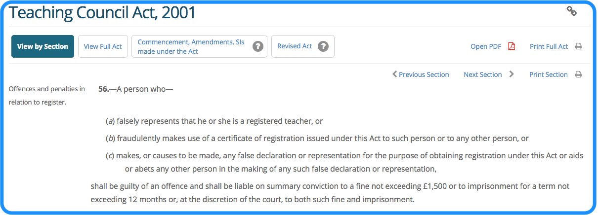 Excluded offences under the vetting legislation